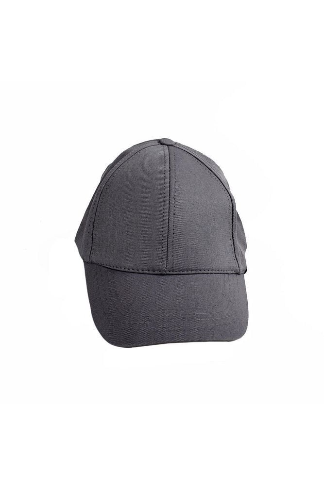 Gri Düz Renk Tasarım Unisex Şapka-cap