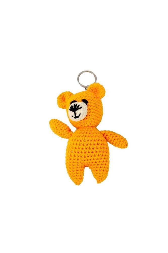 Sarı Ayıcık Tasarım El Yapımı Amigurumi Anahtarlık