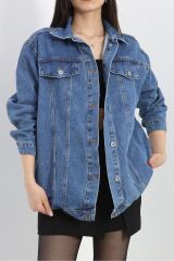 Denim Kot Ceket Mavi - 20817.1778.