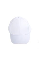 Beyaz Düz Renk Tasarım Unisex Şapka-cap