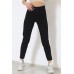 Contalı Mom Jeans Siyah - 2411.392.