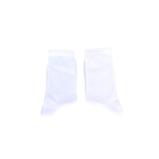 Düz Beyaz Tasarım Soket Çorap 36-42