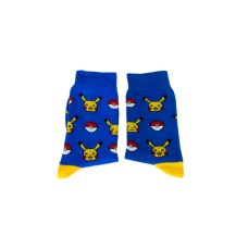 Mavi Pika Pkmn Tasarım Unisex Soket Çorap 36-42