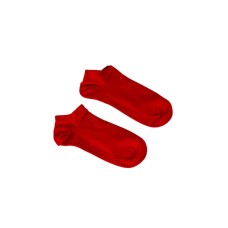 Düz Kırmız Renk Tasarım Unisex Patik Çorap 36-42
