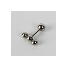 Kt-üç Top Cerrahi Çelik Piercing-0,8 Mm Bar