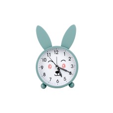 Açık Mavi Tavşan Tasarım Büyük Boy Çalar Saat-masa Saati-gp3204
