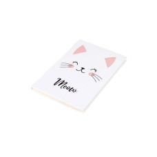 Kedicik Meow Tasarım Çizgisiz Defter 112 Yaprak-224 Sayfa