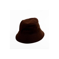 Düz Kahverengi Renk Balıkçı Şapka