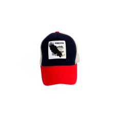 Kırmızı Lacivert Renk Freedom Tasarım Unisex Şapka-cap