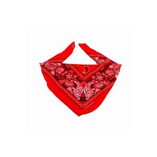 Kırmızı Etnik Desen Tasarım %100pamuk Bandana