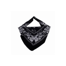 Siyah Etnik Desen Tasarım %100pamuk Bandana