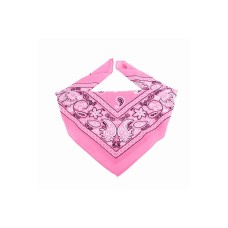 Pembe Etnik Desen Tasarım %100pamuk Bandana