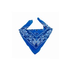 Mavi Etnik Desen Tasarım %100pamuk Bandana