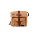 Old Cotton Su Geçirmez 7170 Branco Bag Unisex Omuz Çantası-camel