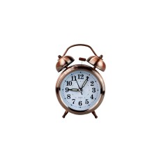 Antik Bronz Tasarım Işıklı Çalar Saat-masa Saati