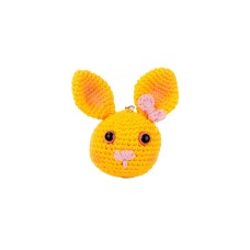 Sarı Tavşan Tasarım El Yapımı Amigurumi Anahtarlık